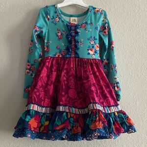 Toddler Girl Wildflowers Dancing Dreams Ballet Dress Mixed Print Floral 2T